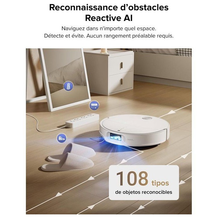 ROBOROCK QREVO CurvX - Aspirateur Robot Laveur - 22 000 Pa - Brosse et Serpilliere FlexiArm - Anti-enchevetrement ROBOROCK QREVO CurvX - Aspirateur Robot Laveur - 22 000 Pa - Brosse et Serpilliere FlexiArm - Anti-enchevetrement