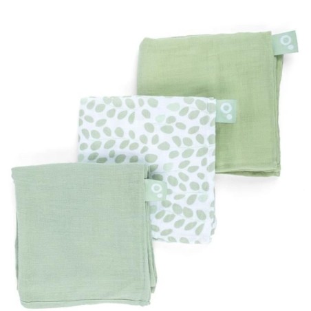 Lot de 3 langes - DOOMOO - Gaze de coton biologique - Certifié oeko-T