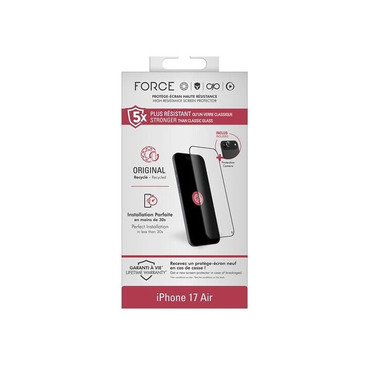 Pack protection écran + objectif - FGOG 2,5D - IPhone Air Pack protection écran + objectif - FGOG 2,5D - IPhone Air
