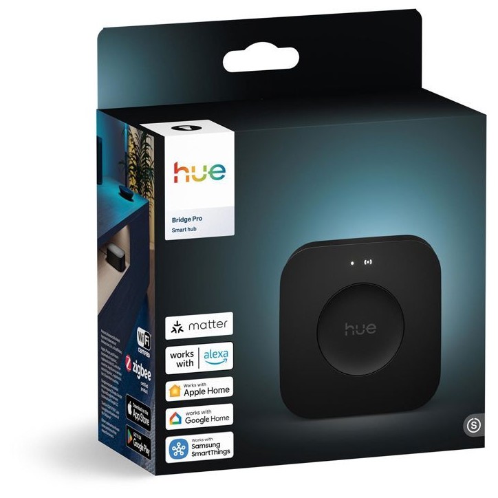Pont de connexion - PHILIPS HUE - Bridge pro - Hub Lumiere connectée - 150 lumieres - Détecteur de mouvement Pont de connexion - PHILIPS HUE - Bridge pro - Hub Lumiere connectée - 150 lumieres - Détecteur de mouvement