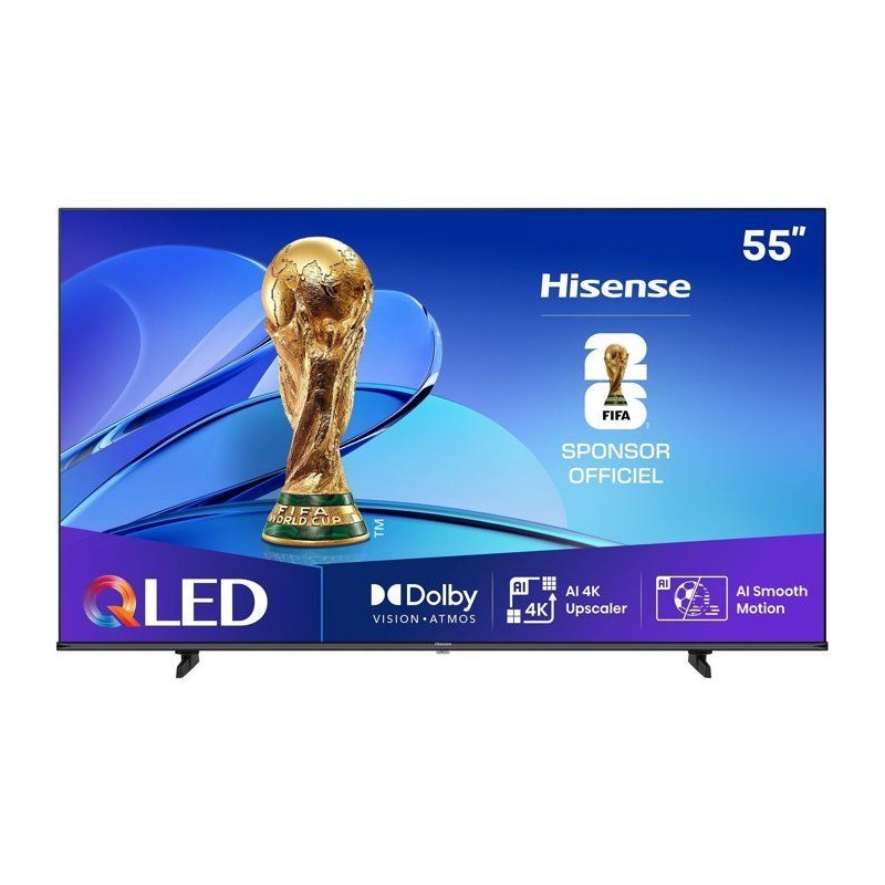 Hisense 55E7Q - TV QLED 55 (136 cm) - 4K UHD 3840x2160 - TV connecté