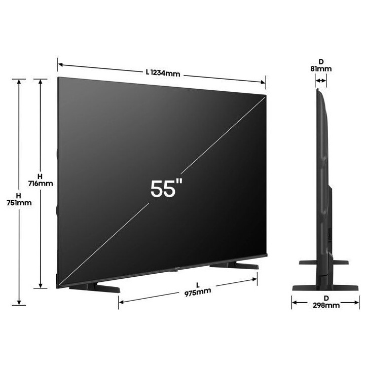 Hisense 55E7Q - TV QLED 55 (136 cm) - 4K UHD 3840x2160 - TV connecté - 3xHDMI 2.1 - WiFi Hisense 55E7Q - TV QLED 55 (136 cm) - 4K UHD 3840x2160 - TV connecté - 3xHDMI 2.1 - WiFi