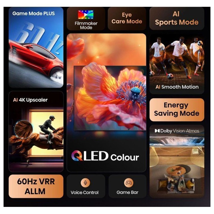 Hisense 55E7Q - TV QLED 55 (136 cm) - 4K UHD 3840x2160 - TV connecté - 3xHDMI 2.1 - WiFi Hisense 55E7Q - TV QLED 55 (136 cm) - 4K UHD 3840x2160 - TV connecté - 3xHDMI 2.1 - WiFi