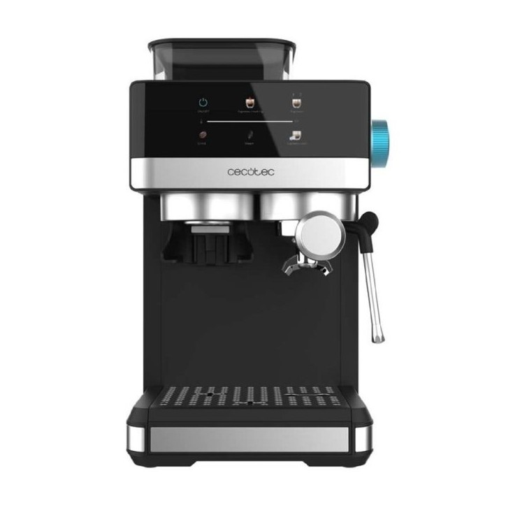 Machine a café Expresso broyeur - CECOTEC - Power Espresso 20 Grind - 1350 W - 150 g - 1,7 L - Noir / Inox Machine a café Expresso broyeur - CECOTEC - Power Espresso 20 Grind - 1350 W - 150 g - 1,7 L - Noir / Inox