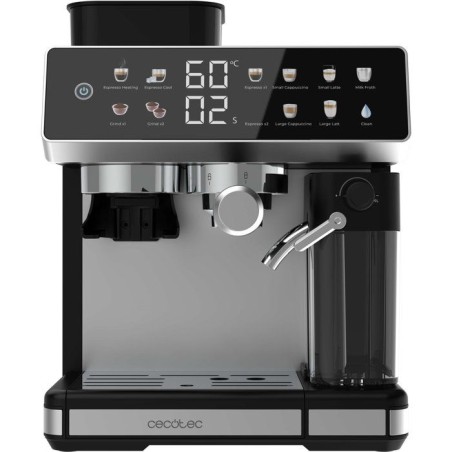 Machine a café Expresso broyeur - CECOTEC - Power Espresso 20 Barista - 1350 W - 100g - 2,6 L - Inox / Noir