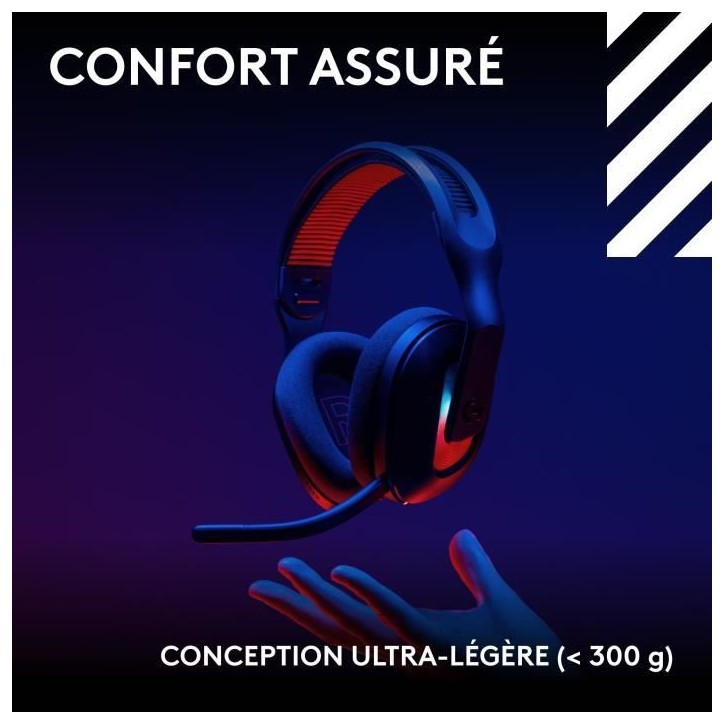 Casque gamer - sans fil - Logitech G - Astro A20 X - Lightspeed - Noir Casque gamer - sans fil - Logitech G - Astro A20 X - Lightspeed - Noir