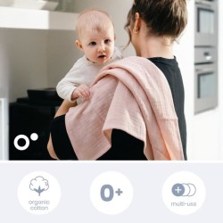 Lot de 3 langes - DOOMOO - Gaze de coton biologique - Certifié oeko-T