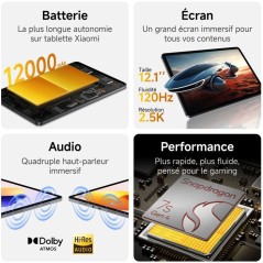 XIAOMI - Pack Redmi Pad 2 Pro + Clavier - 12,1 - 6 / 128 Go - Gris