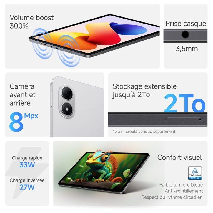 XIAOMI - Pack Redmi Pad 2 Pro + Clavier - 12,1 - 6 / 128 Go - Gris XIAOMI - Pack Redmi Pad 2 Pro + Clavier - 12,1 - 6 / 128 Go - Gris