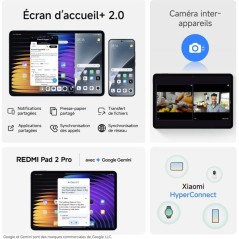 XIAOMI - Pack Redmi Pad 2 Pro + Clavier - 12,1 - 6 / 128 Go - Gris