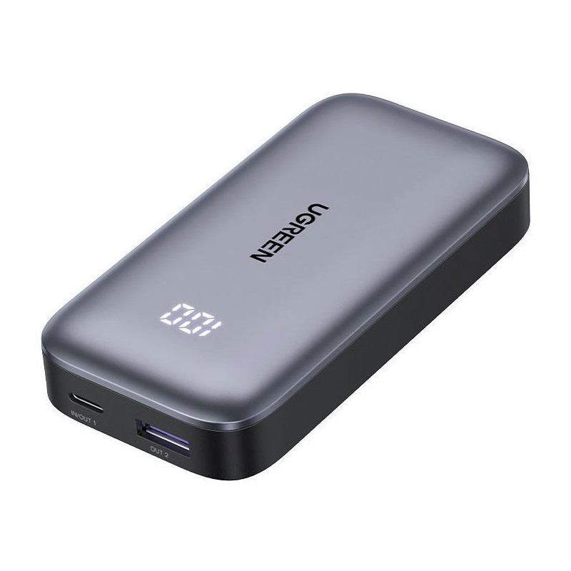 Batterie externe Slim - UGREEN - 10,000 mAh - Gris