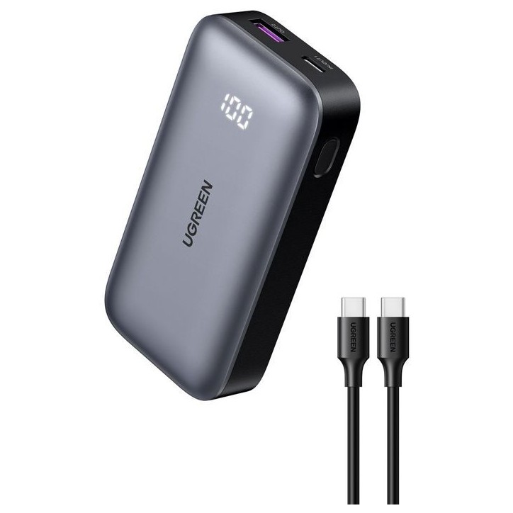 Batterie externe Slim - UGREEN - 10,000 mAh - Gris Batterie externe Slim - UGREEN - 10,000 mAh - Gris