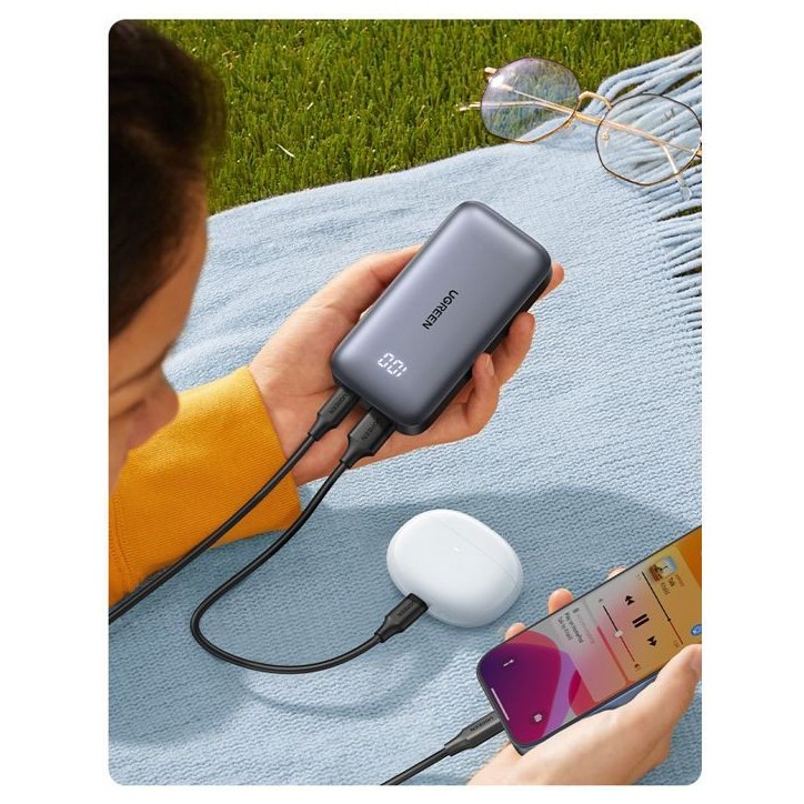 Batterie externe Slim - UGREEN - 10,000 mAh - Gris Batterie externe Slim - UGREEN - 10,000 mAh - Gris