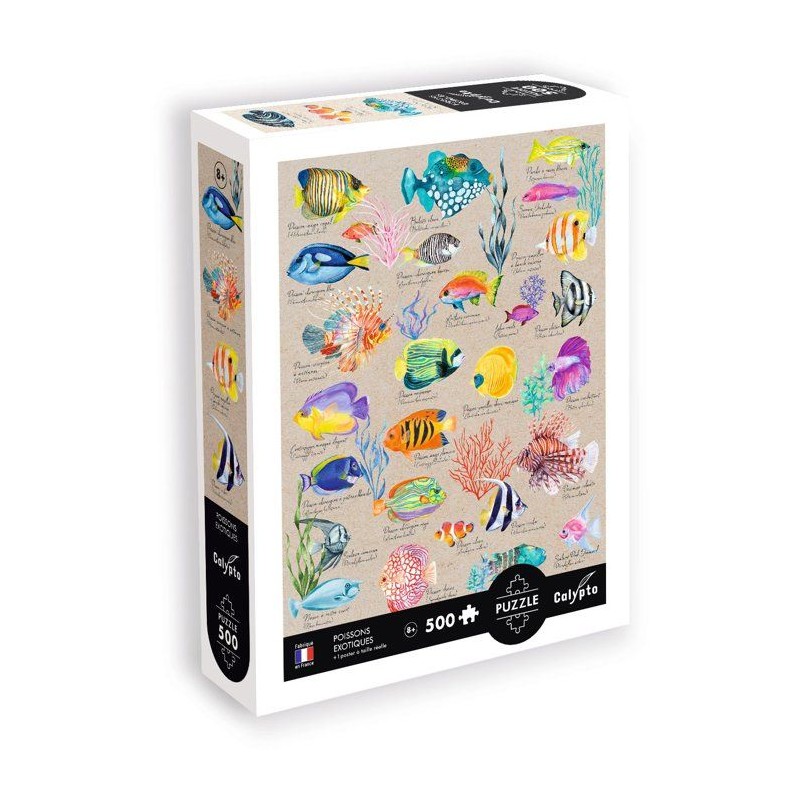 Puzzle - SENTOSPHERE - Calypto - 500 pieces - Poissons exotiques - Tou
