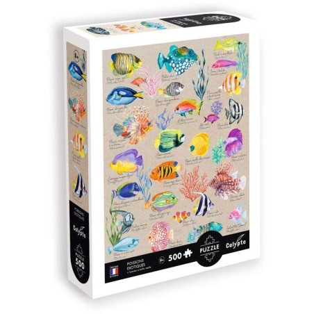 Puzzle - SENTOSPHERE - Calypto - 500 pieces - Poissons exotiques - Tou