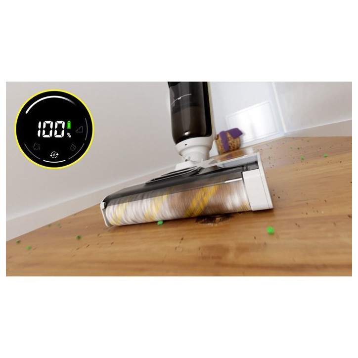 Aspirateur Balai Laveur sans fil Karcher FCV 4 Dry - Eau et Poussieres - 200 m² - aspire lave et seche - station de séchage co Aspirateur Balai Laveur sans fil Karcher FCV 4 Dry - Eau et Poussieres - 200 m² - aspire lave et seche - station de séchage co