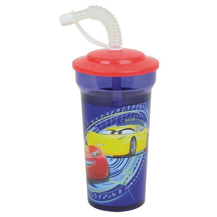 Lot vaisselle - FUN HOUSE - DISNEY CARS - 2 Verres, 2 Assiettes creuses Ø16 cm, 2 lots de couverts, Gobelet paille Lot vaisselle - FUN HOUSE - DISNEY CARS - 2 Verres, 2 Assiettes creuses Ø16 cm, 2 lots de couverts, Gobelet paille