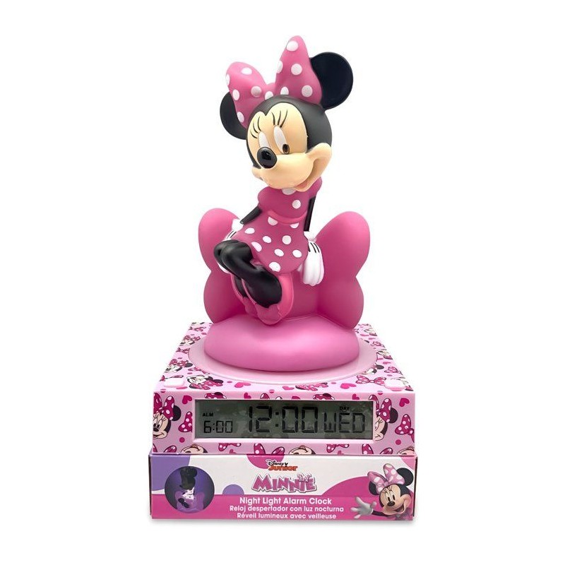 Reveil figurine 3D lumineuse - KIDS LICENSING - Minnie - Des 3 ans