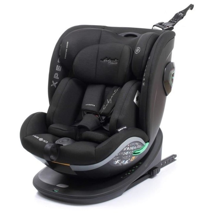 Siege auto - BABYAUTO - XPERTA BLACK LINE - De la naissance a 12 ans - 0-36 kg - I-Size - ISOFIX - Pivotant 360° - ECE R129