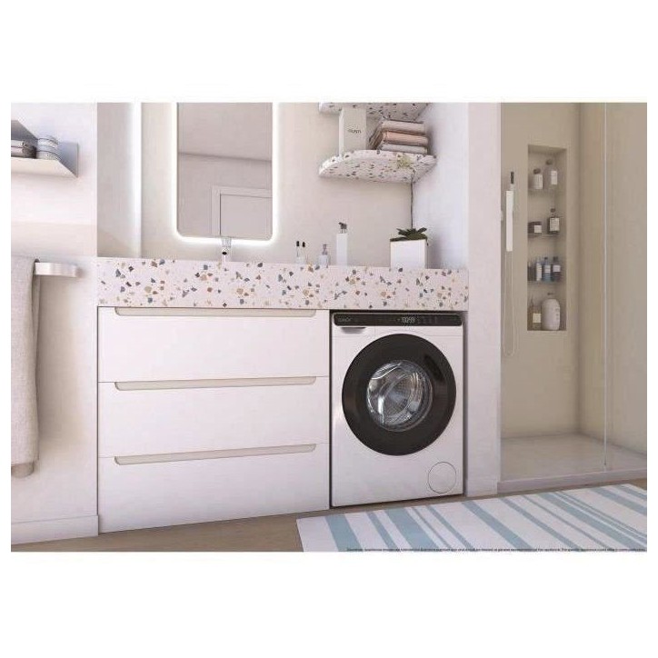 Lave-linge hublot CANDY CW50-BP12307U1-S - 5kg - 1200 tours/min - Classe A - Connecté - Blanc Lave-linge hublot CANDY CW50-BP12307U1-S - 5kg - 1200 tours/min - Classe A - Connecté - Blanc