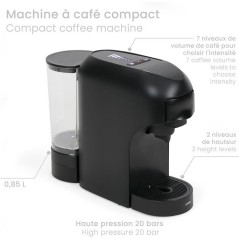 Machine a café multi-capsules 4-en-1 - LIVOO - DOD217N - 1400 W - 7 niveaux d'intensité du café - Noir