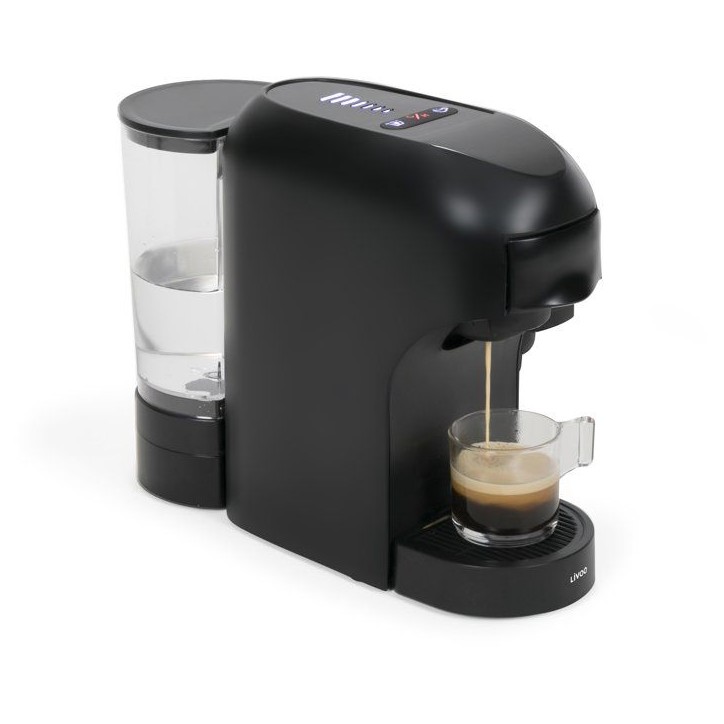 Machine a café multi-capsules 4-en-1 - LIVOO - DOD217N - 1400 W - 7 niveaux d'intensité du café - Noir Machine a café multi-capsules 4-en-1 - LIVOO - DOD217N - 1400 W - 7 niveaux d'intensité du café - Noir