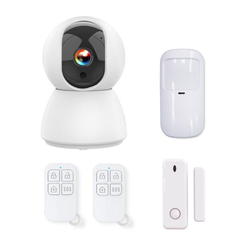 Kit d'alarme évolutif - KYF - 434Mhz - Wifi - Caméra IP PT 4MP avec