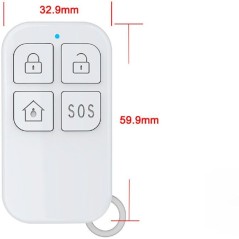 Lot de 2 télécommandes supplémentaires - KYF - Pour KYF-ALARM-012
