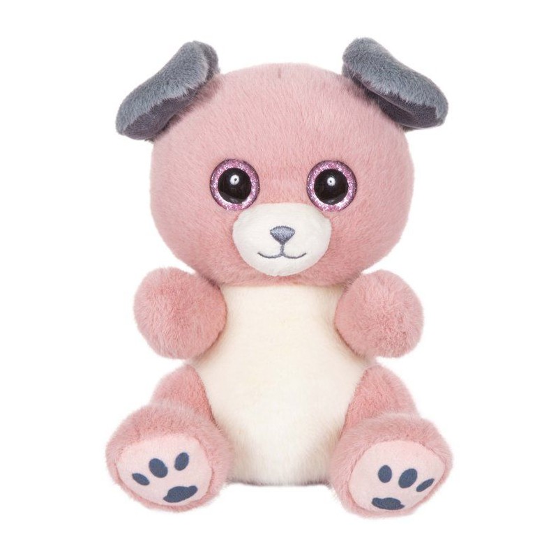Peluche - Peluche Chien SPOT Cutydoos rose poudré et gris – 23 cm