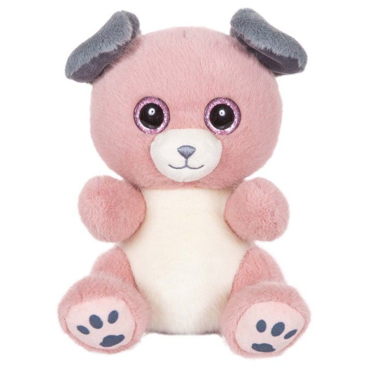 Peluche - Peluche Chien SPOT Cutydoos rose poudré et gris – 23 cm
