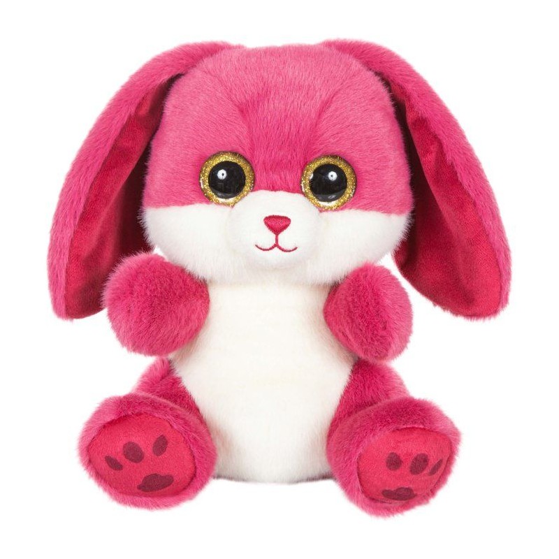 Peluche - Peluche Lapin RUBY Cutydoos rose framboise – 23 cm
