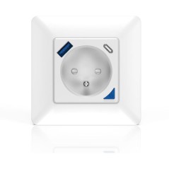Prise encastrée connectée intérieure - KYF - Wifi - Avec compteur d