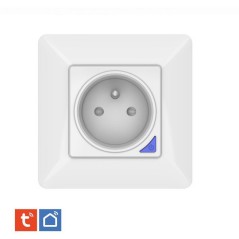 Prise encastrée connectée intérieure - KYF - Wifi - Avec compteur d