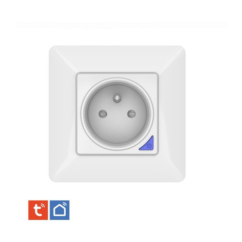 Prise encastrée connectée intérieure - KYF - Wifi - Avec compteur d