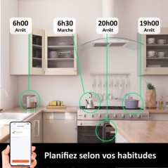 Prise encastrée connectée intérieure - KYF - Wifi - Avec compteur d