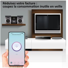 Prise encastrée connectée intérieure - KYF - Wifi - Avec compteur d