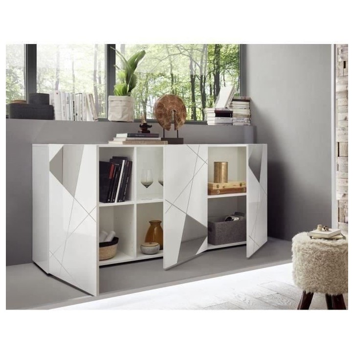 Ensemble Sejour : Buffet 3P 181 cm + Meuble TV 181 cm - Victory