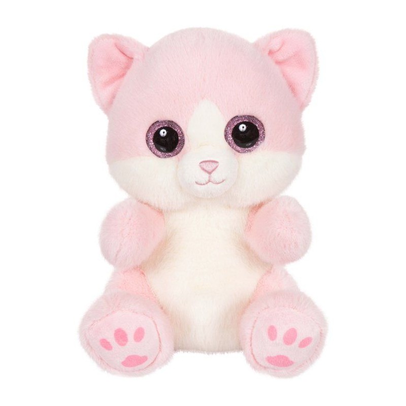 Peluche - Peluche Chat PINKY Cutydoos rose poudré – 23 cm