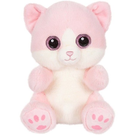 Peluche - Peluche Chat PINKY Cutydoos rose poudré – 23 cm