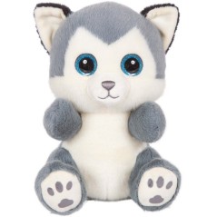Peluche - Peluche Chien Husky SKANDY Cutydoos gris bleuté – 23 cm