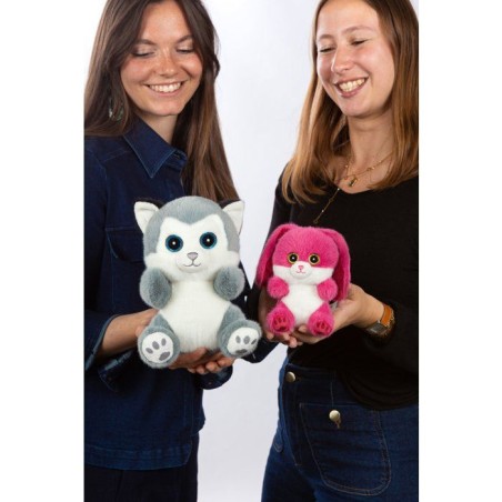 Peluche - Peluche Chien Husky SKANDY Cutydoos gris bleuté – 23 cm