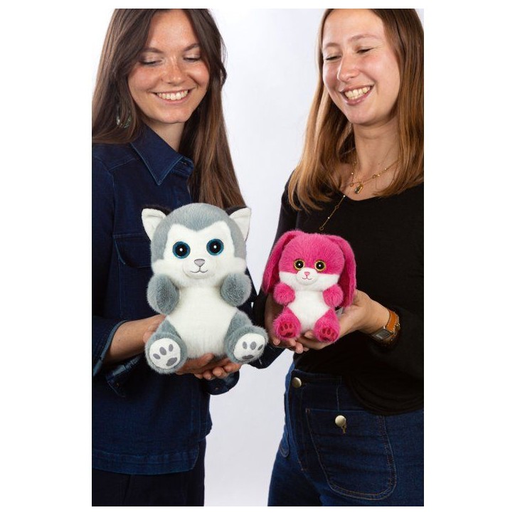 Peluche - Peluche Chien Husky SKANDY Cutydoos gris bleuté – 23 cm Peluche - Peluche Chien Husky SKANDY Cutydoos gris bleuté – 23 cm