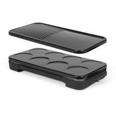 Appareil 2-en-1 crepiere et plancha grill - LIVOO - DOC349N - 1500 W -