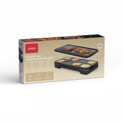 Appareil 2-en-1 crepiere et plancha grill - LIVOO - DOC349N - 1500 W -