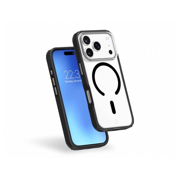 Coque FC Air Xtrem Frost MagSafe - IPhone17 Pro - Recyclé - Noir Coque FC Air Xtrem Frost MagSafe - IPhone17 Pro - Recyclé - Noir