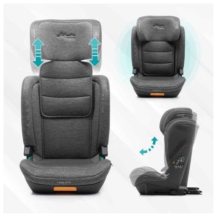 Siege auto - BABYAUTO - CAPAX GREY DOBBY - 4-12 ans - I-Size - 100-150 cm Siege auto - BABYAUTO - CAPAX GREY DOBBY - 4-12 ans - I-Size - 100-150 cm