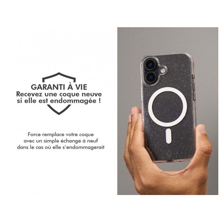 Coque FC Air Xtrem MagSafe - IPhone17 Pro Max - Recyclé - Paillettes Coque FC Air Xtrem MagSafe - IPhone17 Pro Max - Recyclé - Paillettes