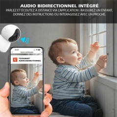 Caméra intérieure filaire - KYF - Rotative - Full HD - 4MP Motorisé