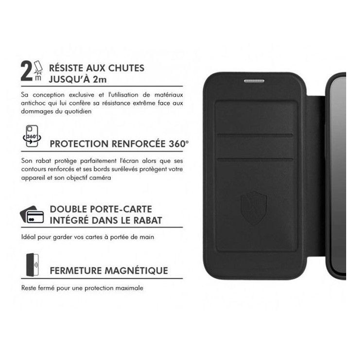 Etui Folio - MagSafe - IPhone17 Pro Max - Noir