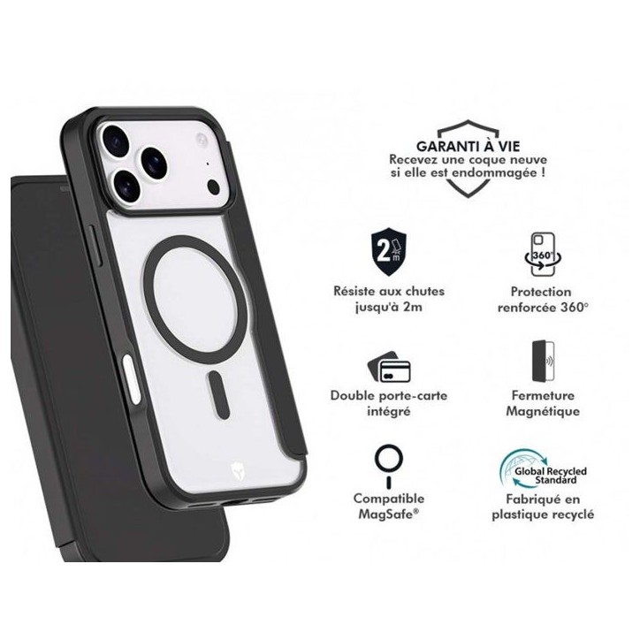 Etui Folio - MagSafe - IPhone17 Pro Max - Noir